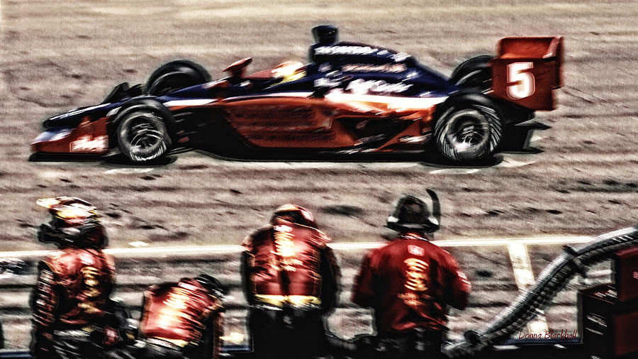 Car Photograph - Speedway by Donna Blackhall