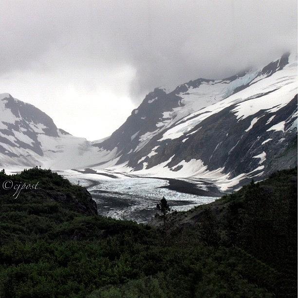 Mountain Photograph - #spencerglacier #alaska #nofilter by Cynthia Post
