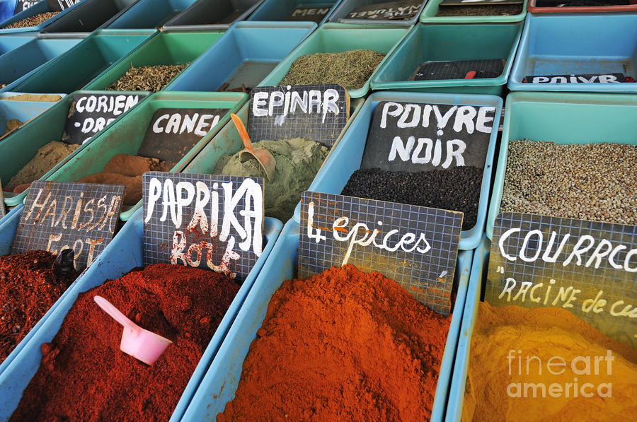 Variation Photograph - Spices for sale in Tunisia by Sami Sarkis