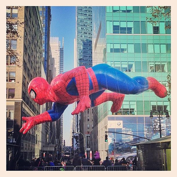 New York City Photograph - Spider-man. #nyc #macysparade with by John De Guzman