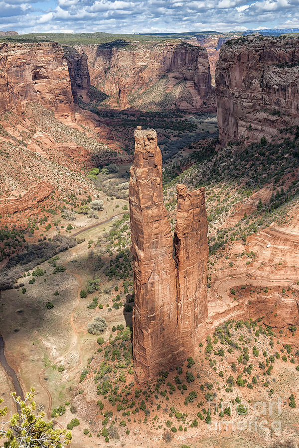 Nature Photograph - Spider Rock - Canyon De Chelly by Sandra Bronstein