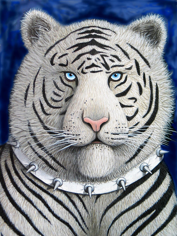 Spike The Tiger Painting by Lance Headlee