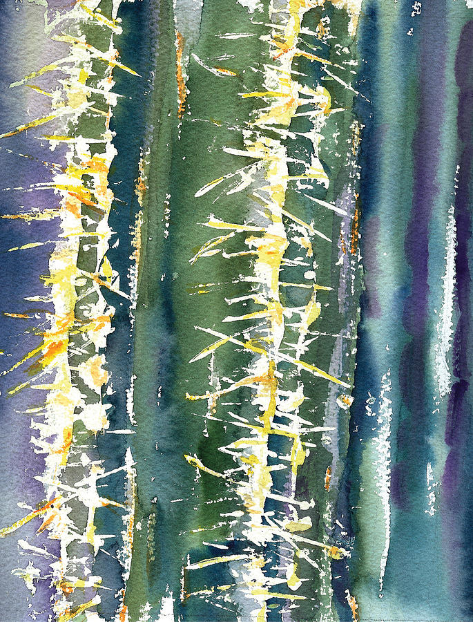 Spikes Painting by Sandy Tracey