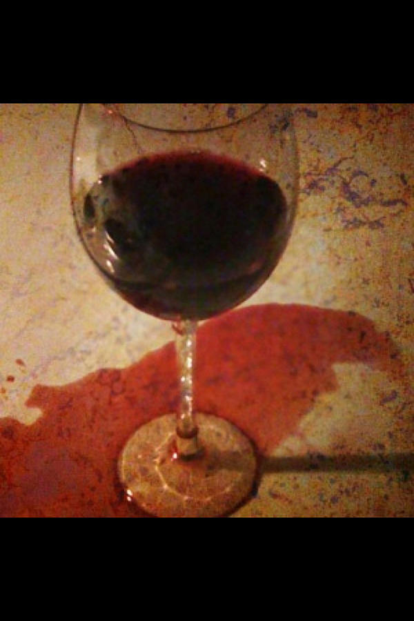Spilled Wine Photograph