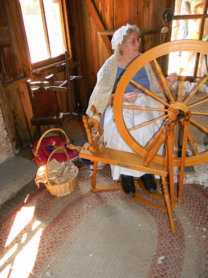 Spinning Wheel Photograph - Spinning Yarns by Warren Thompson Spinning Wheel Photograph - Spinning Yarns by Warren Thompson
