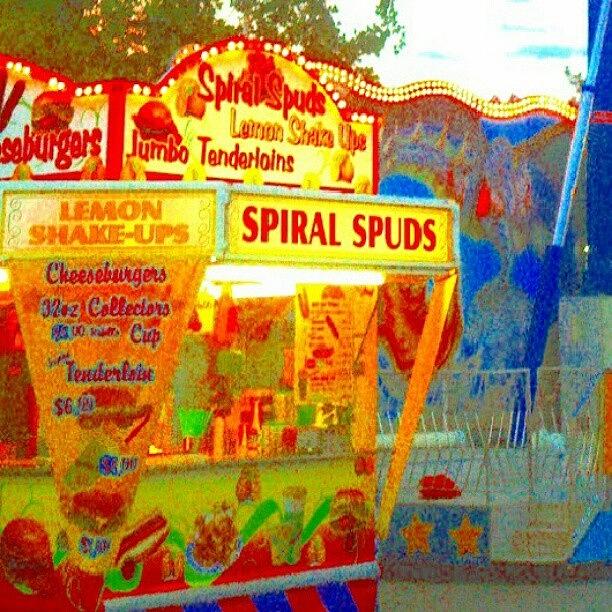 Spiral Spuds Carnival Food Photograph by Marianne Dow