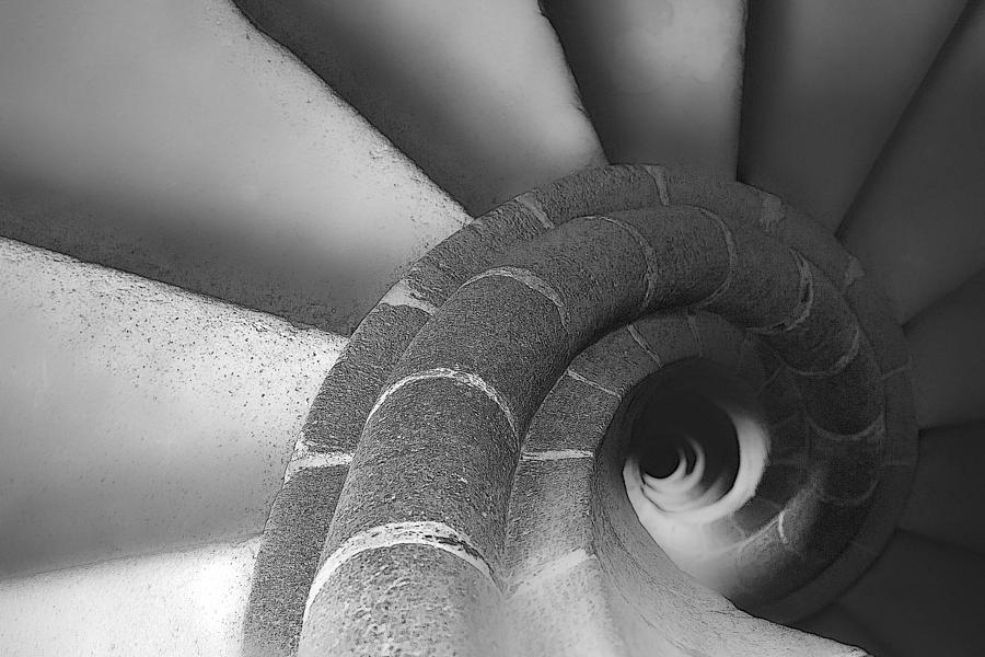 Spiral Staircase Photograph by John Bartosik