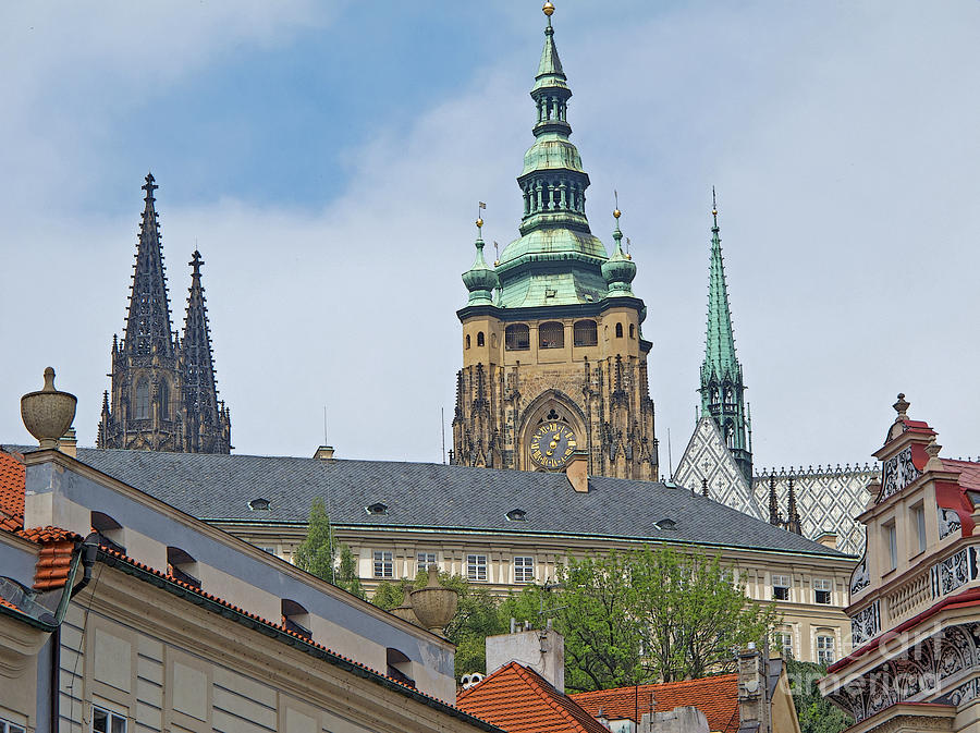 Architecture Photograph - Spires of St. Vitus by Ann Horn