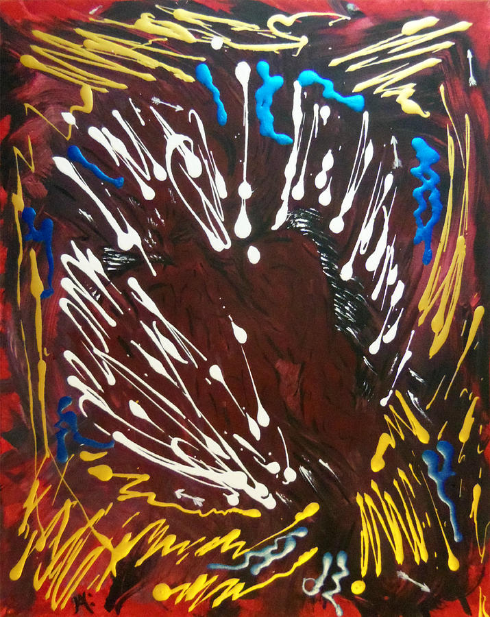 Abstract Painting - Spirit Chante-peta by April Higney
