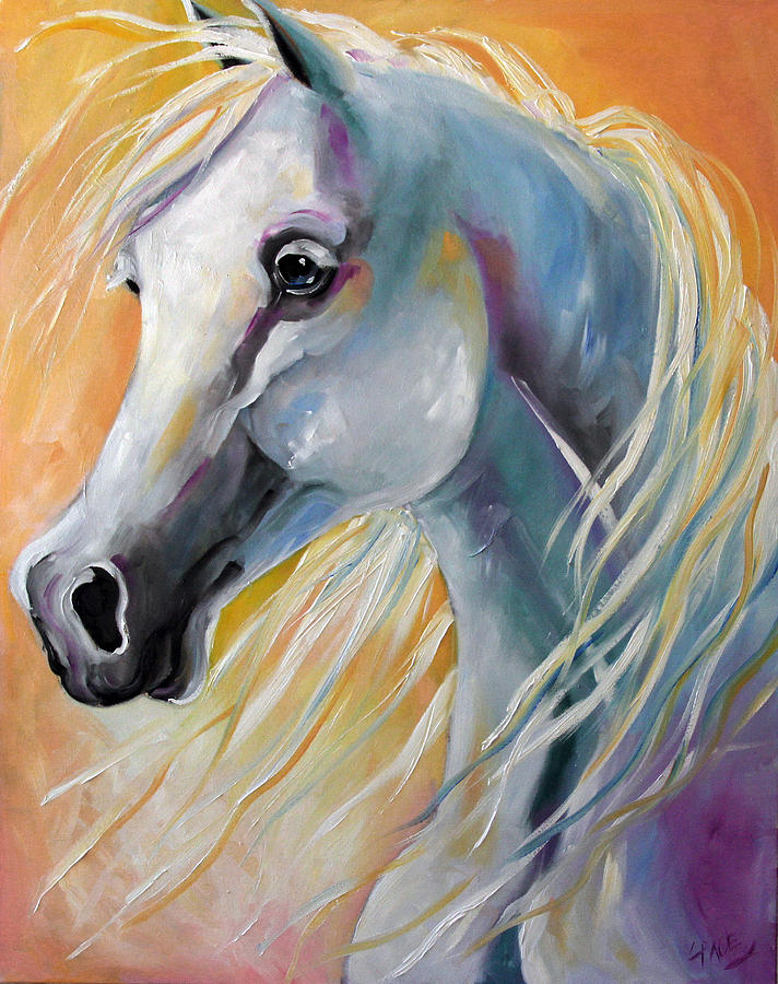 Spirit Golden Painting by Laurie Pace