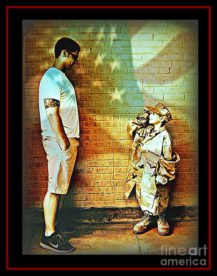 Spirit of Freedom - Soldier and Son Photograph by Leslie Revels