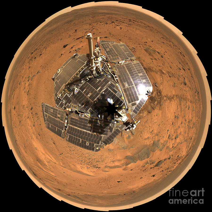 Spirit Rover On Mars Photograph by Nasa