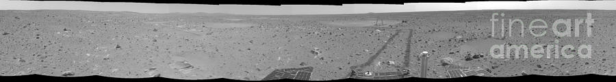 Spirit Rovers Path On Mars Photograph by NASA / JPL-Caltech / Cornell Univserity