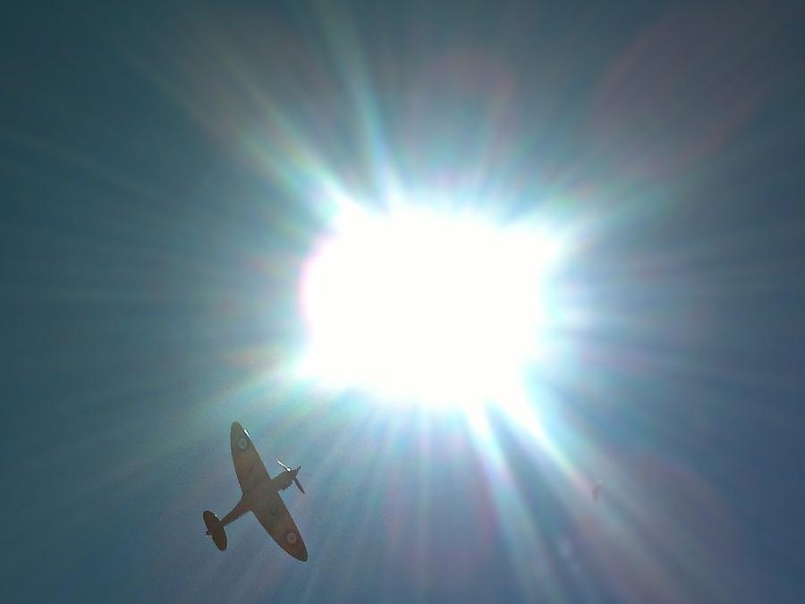 Spitfire Photograph - Spitfire in the Sun by Kyleigh Hill