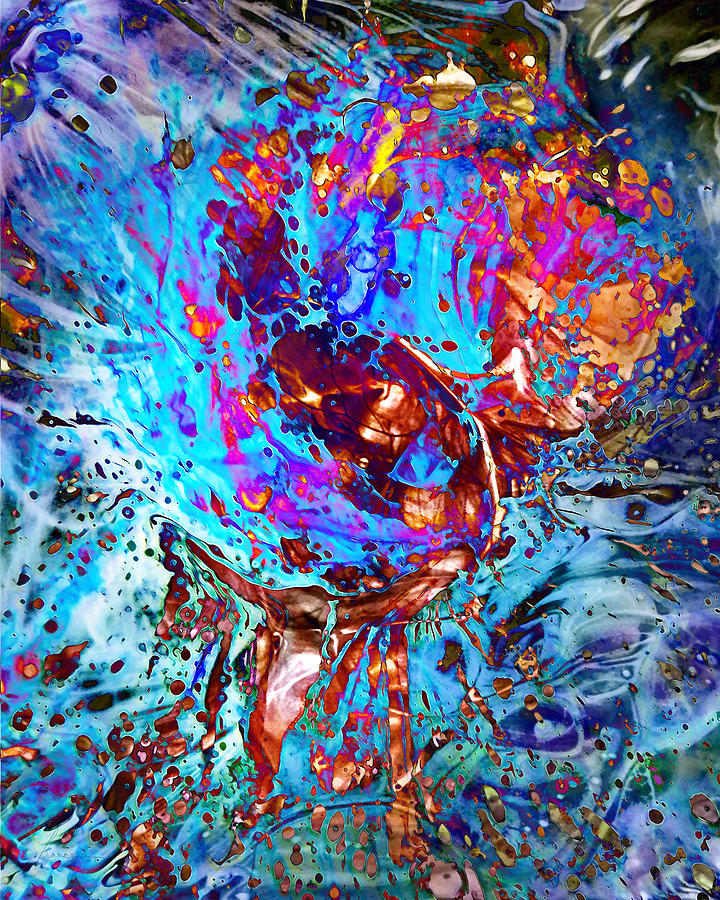 Splash Digital Art by Frances Miller