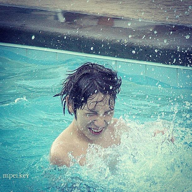 Summer Photograph - Splash.. #son #water #pool #splash by Margie P