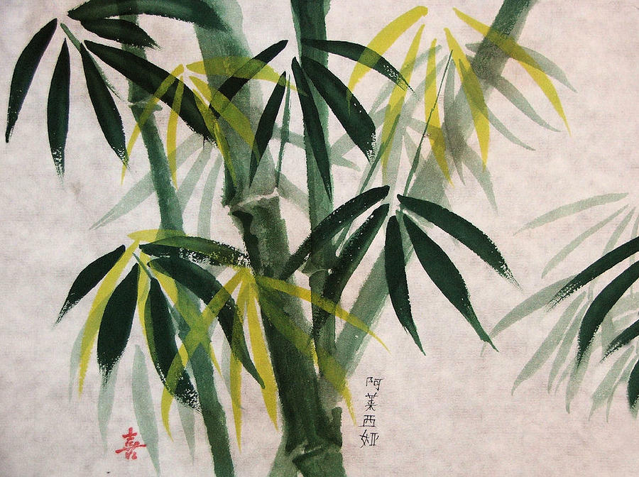 Splendid Bamboo Painting by Alethea M