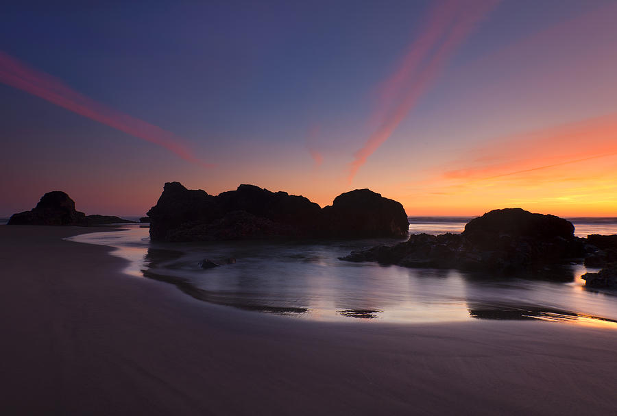 Sunset Photograph - Splitting the Heavens by Michael Dawson