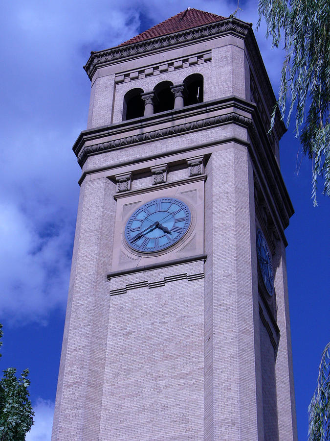 Spokane Clock Tower Photograph by LD Gonzalez Fine Art America