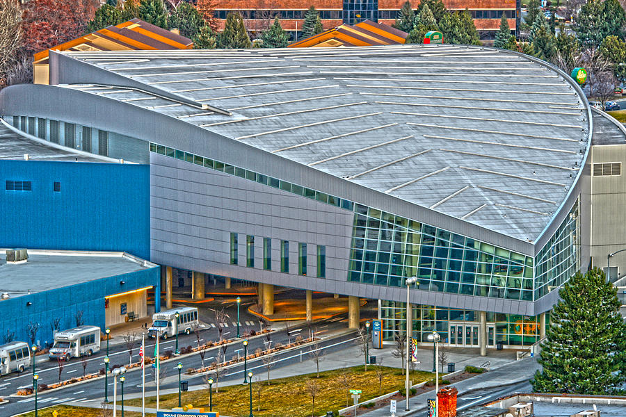 Spokane Convention Ctr from atop ONB Photograph by Dan Quam