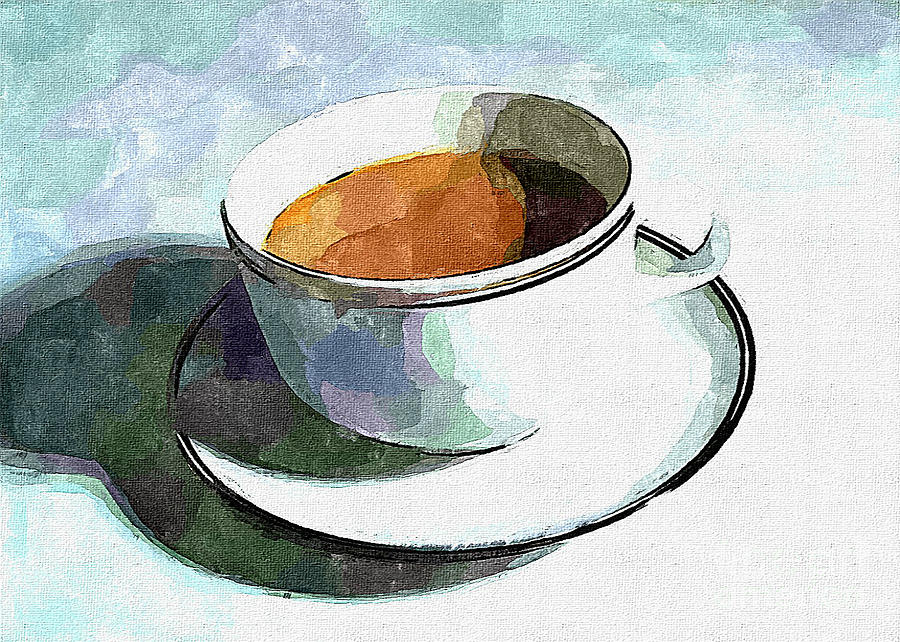 Spot of Tea Digital Art by Dolly Mohr - Fine Art America