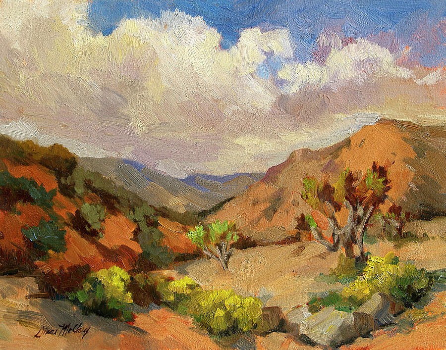 Spring at Joshua Tree Painting by Diane McClary