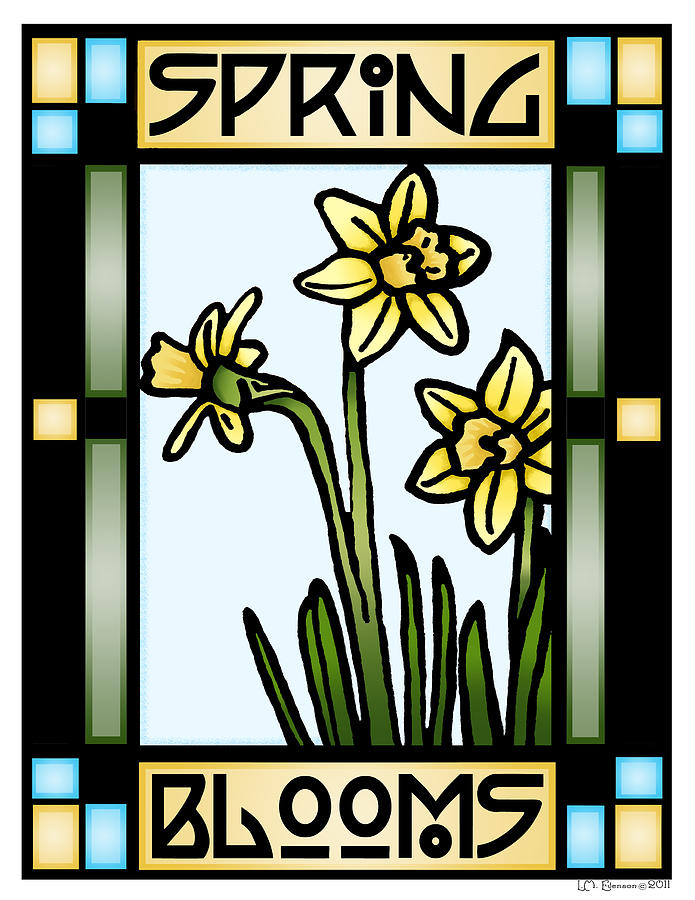 Spring Blooms 1 Digital Art by Lynn Evenson