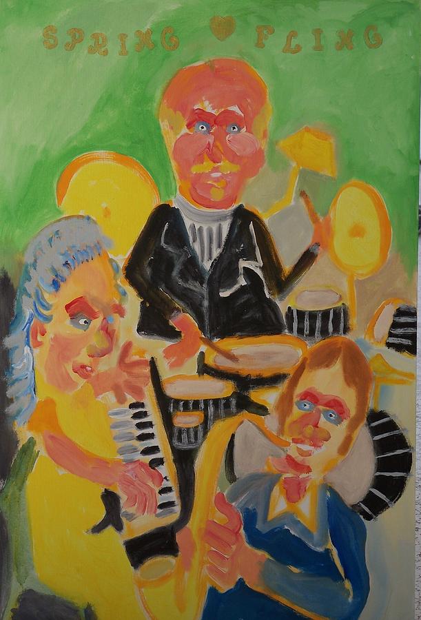 Spring Painting - Spring Fling by Jay Manne-Crusoe Spring Painting - Spring Fling by Jay Manne-Crusoe