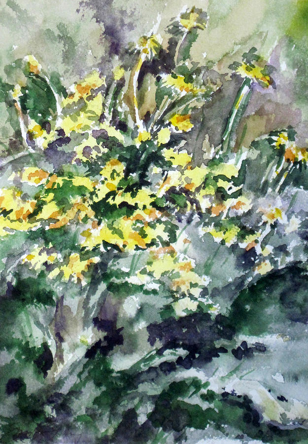 Spring Painting - Spring Flowers by Sandy Tracey