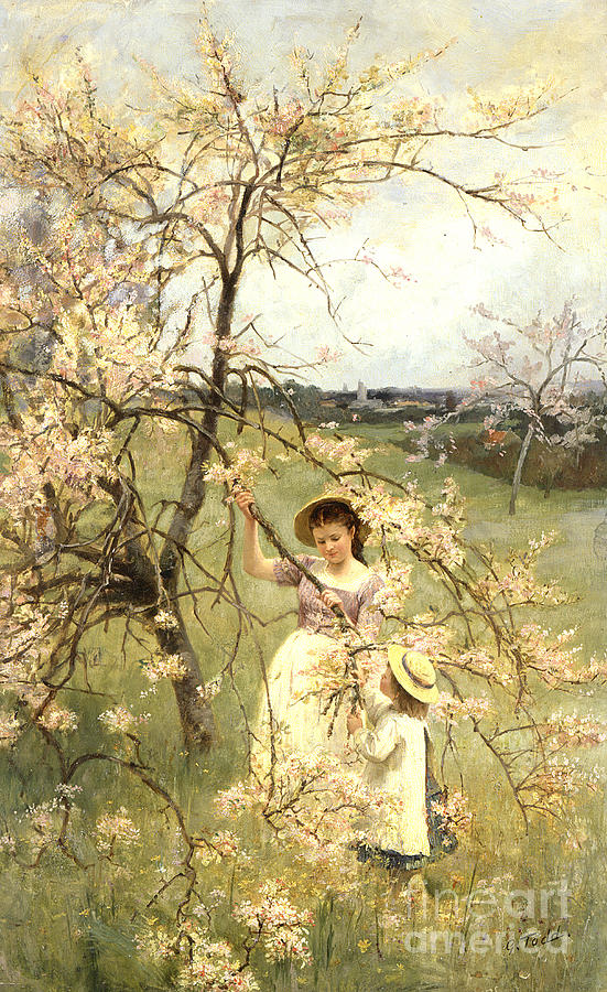 Spring Painting - Spring by Henry George Todd