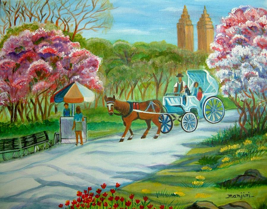 Spring in New York Painting by Manjiri Kanvinde