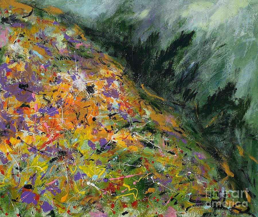 Spring In The Mountain Painting by Lidija Ivanek - SiLa