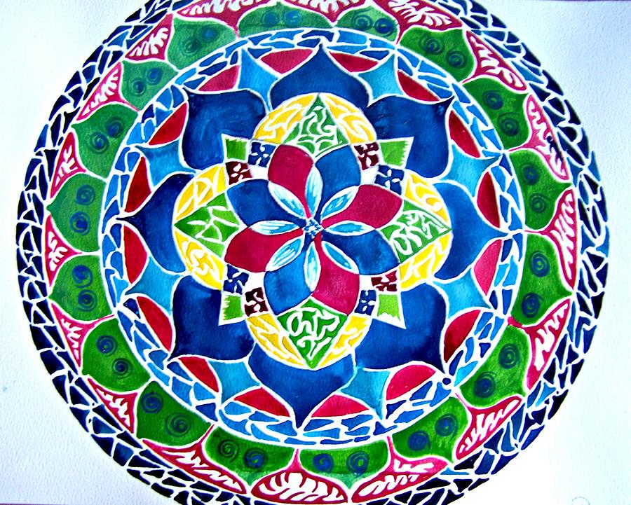 Pattern Painting - Spring Mandala by Sandra Lira