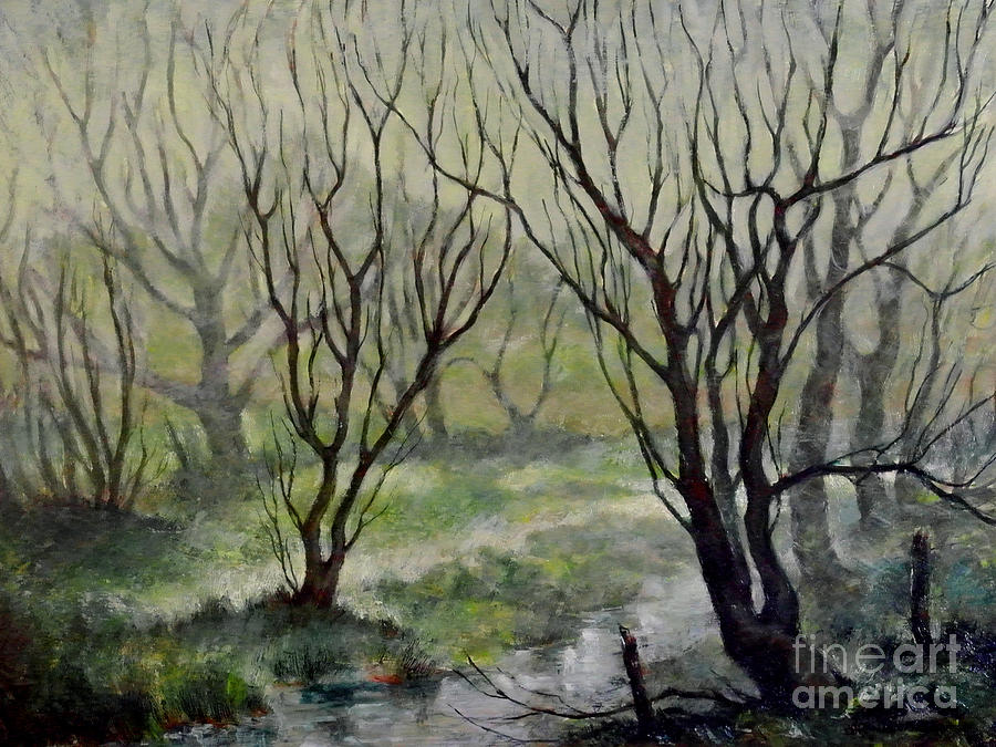 Spring Mist Painting by Erin Byrd Bartholomew