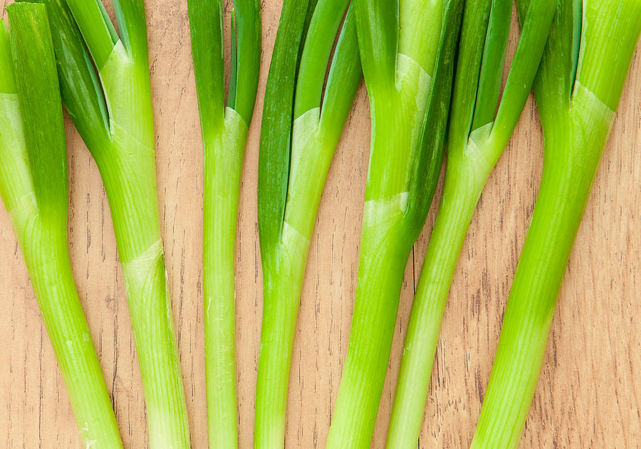 Onion Photograph - Spring Onions by Tom Gowanlock