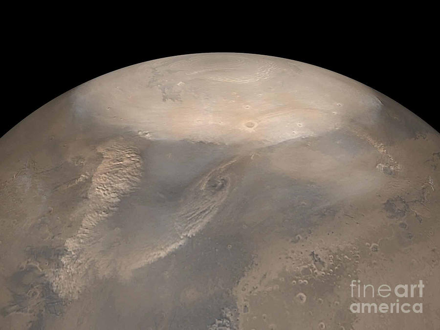 Spring Storms On Mars Photograph by Nasa