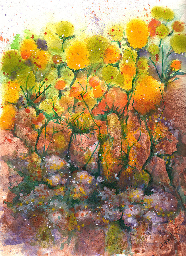 Spring Painting - Spring Time Flowers by Audrey Peaty