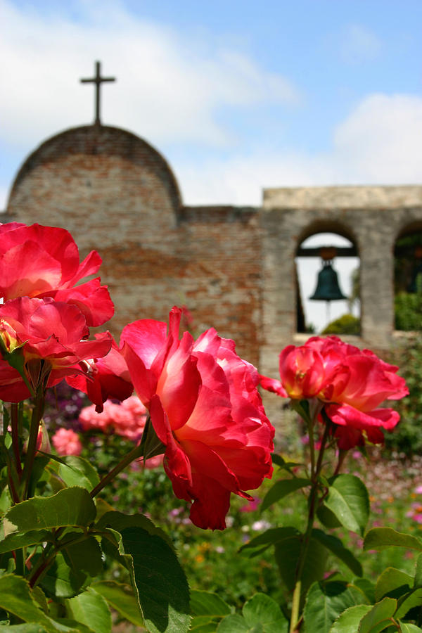 Springtime at the Mission Photograph by Cliff Wassmann
