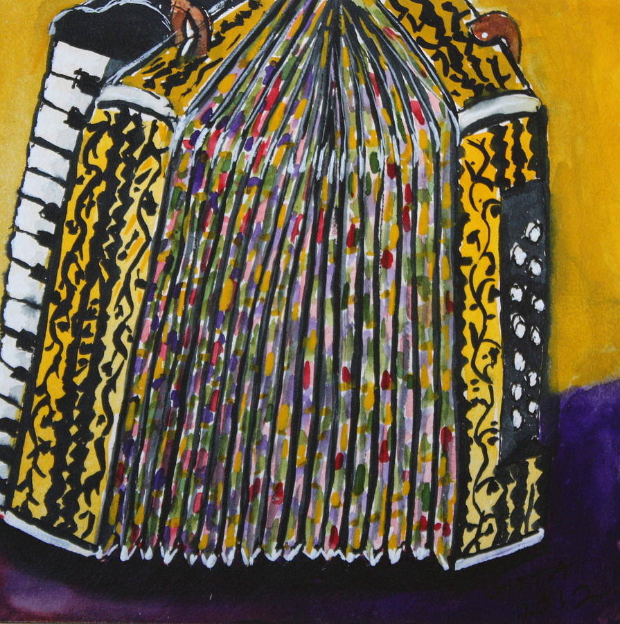 Squeezebox Two Painting by Gitta Brewster