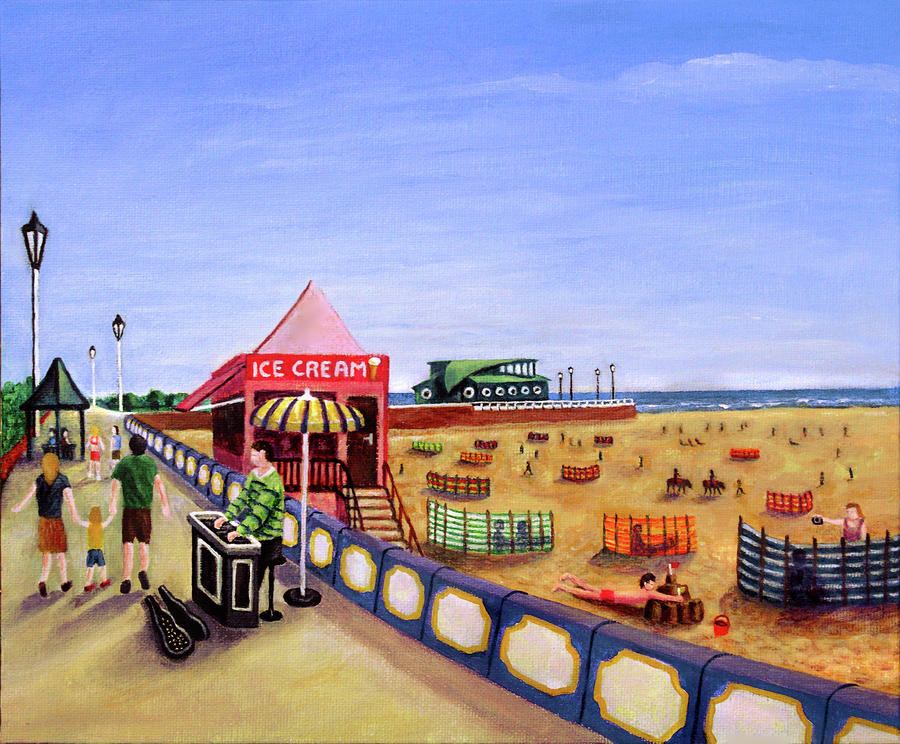 Ice Cream Painting - St Annes on Sea by Ronald Haber