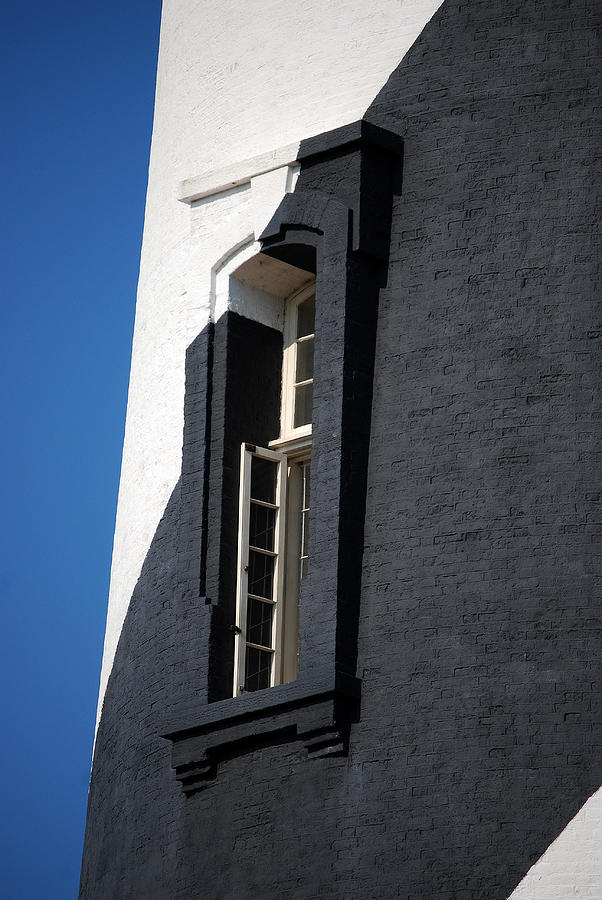 Lighthouse Photograph - St Augustine Tower Window by Skip Willits