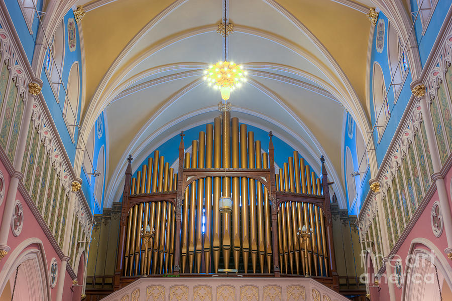 St. Bridgets Church Organ Pipes Photograph by Clarence Holmes