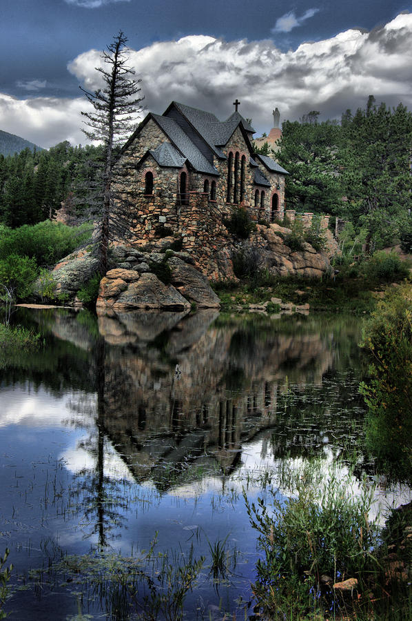 Rocky Mountain National Park Digital Art - St. Catherines Chapel by Dennis Weiser