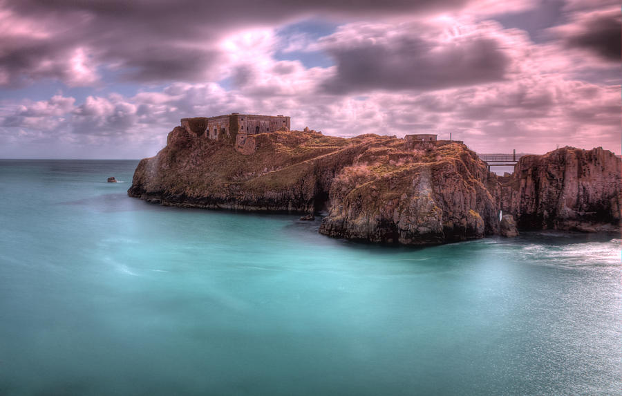 Tenby Photograph - St Catherines Rock Surreal by Steve Purnell
