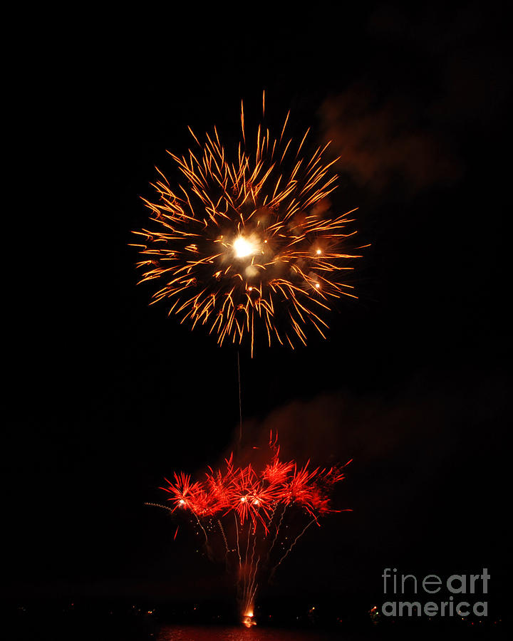 St. Clair Fireworks 4  Photograph by Grace Grogan