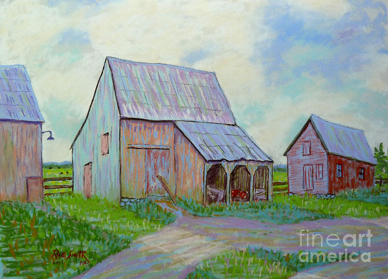 St. Croix Barns 2 Pastel by Rae  Smith pSC