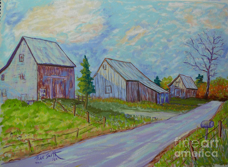 St. Croix Barns Pastel by Rae  Smith PSC