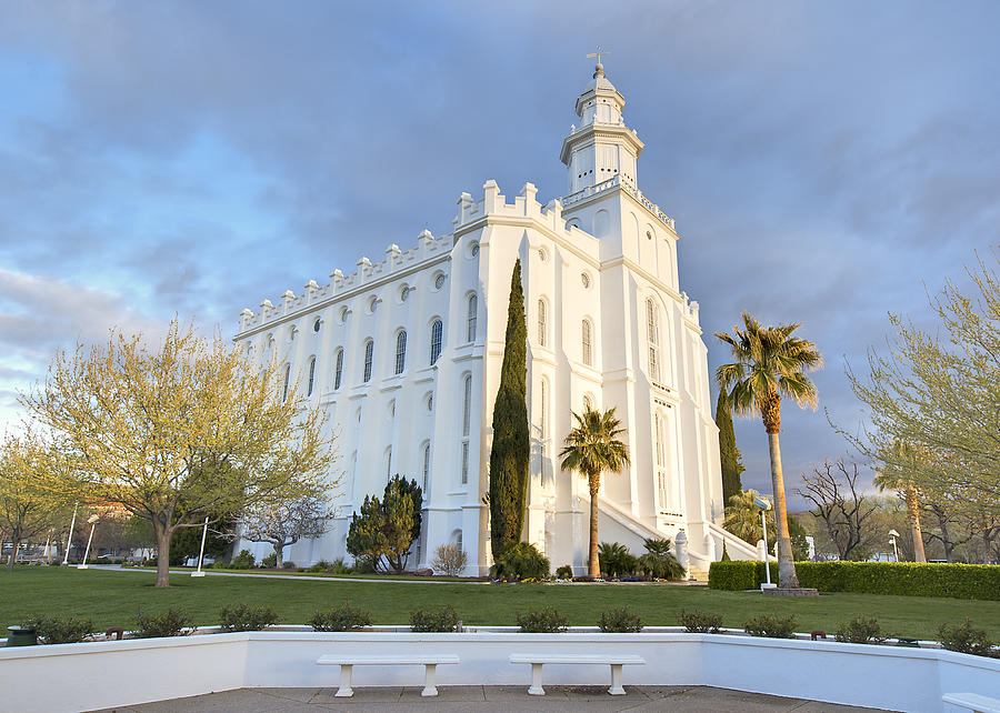 St George Lds Temple Photograph