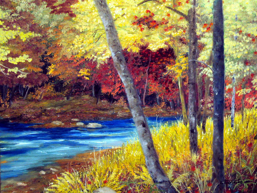 St George River Painting by Laura Tasheiko