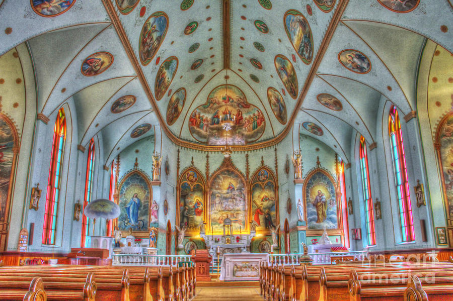 St. Ignatius Catholic Church Interior Landscape Photograph by Katie LaSalle-Lowery